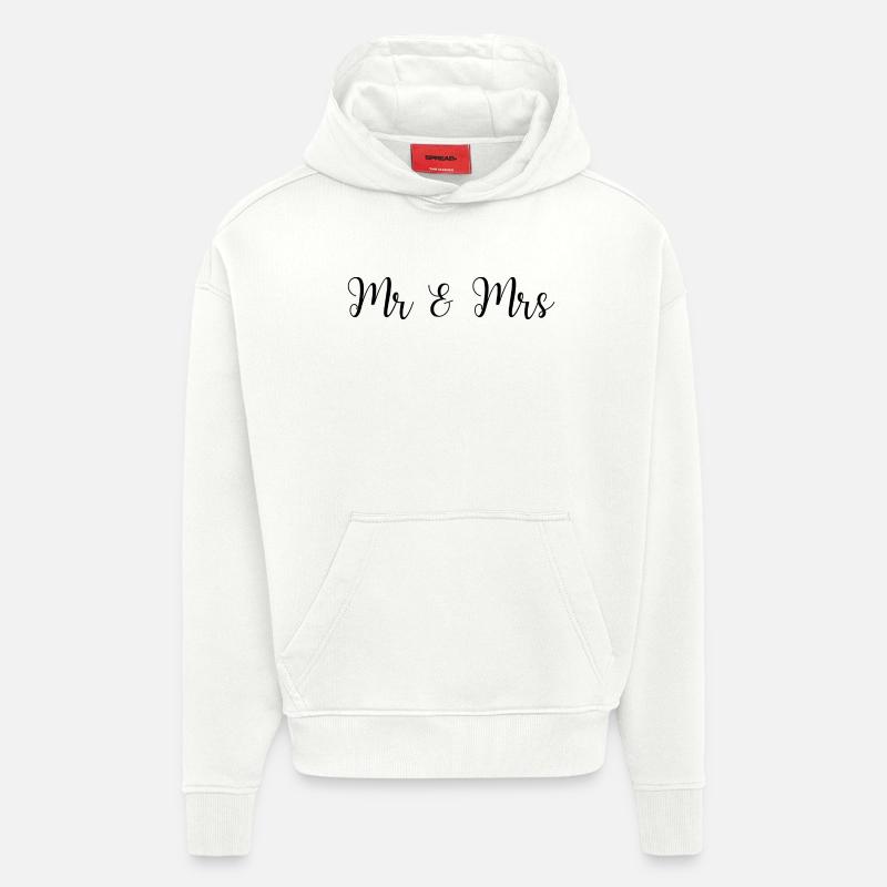 Mr & Mrs Hochzeit Design - Hoodie- made by SPREAD  - OFF WHITE