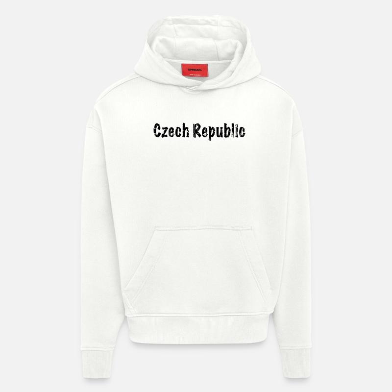 Czech Republic - Hoodie- made by SPREAD  - OFF WHITE