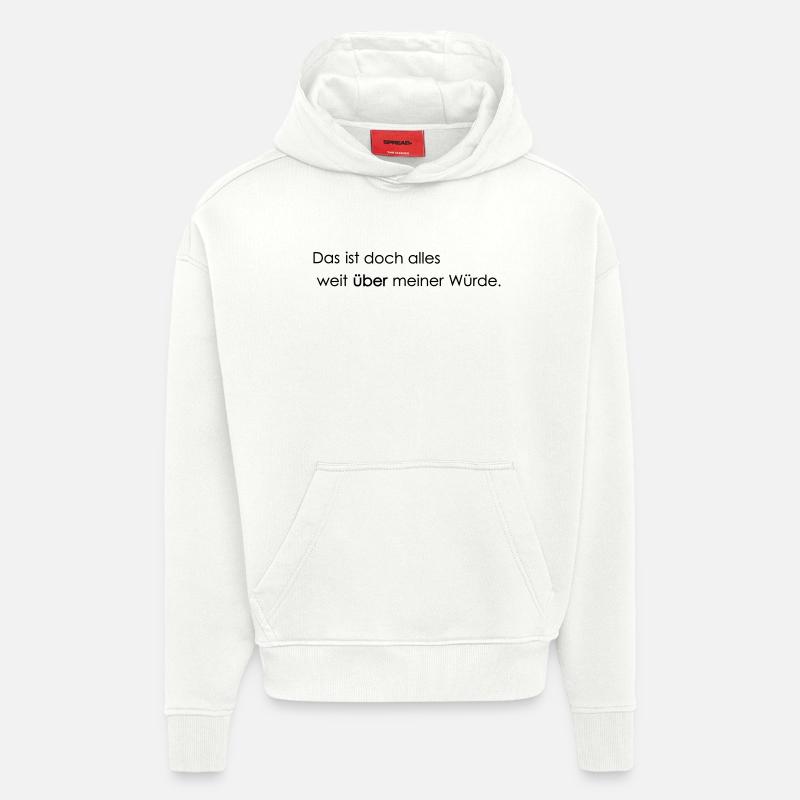 far beyond my dignity - Hoodie- made by SPREAD  - OFF WHITE