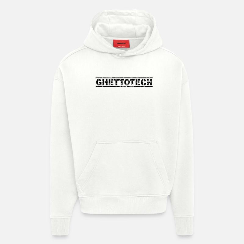 Ghettotech - Hoodie- made by SPREAD  - OFF WHITE