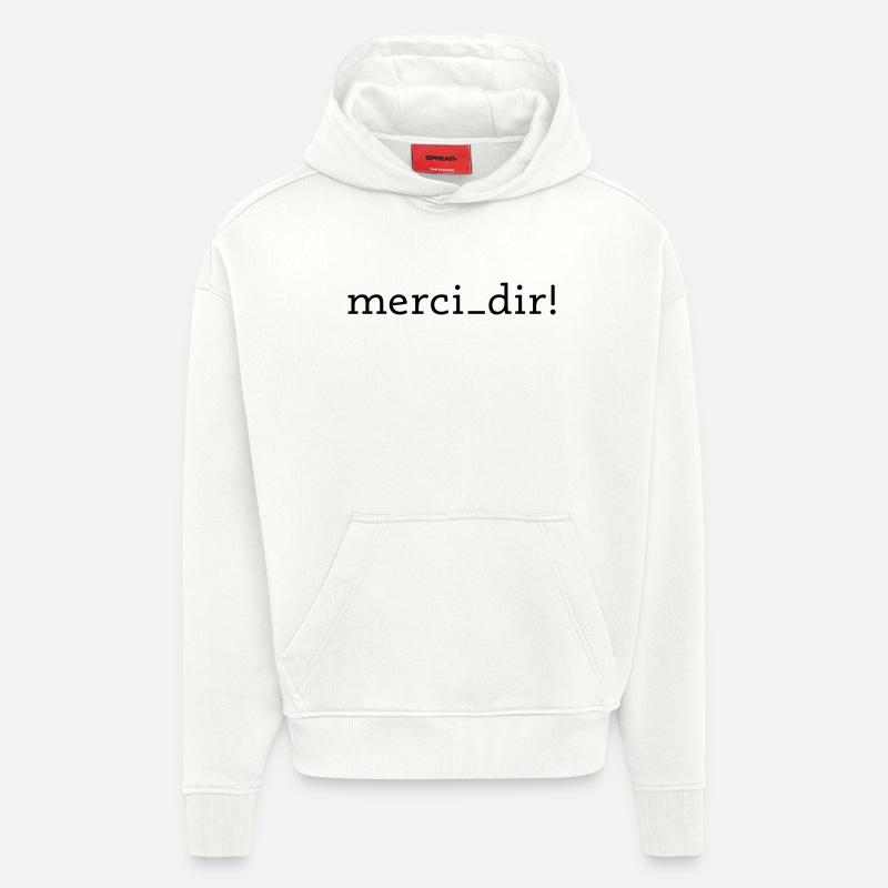 merci dir! - Hoodie- made by SPREAD  - OFF WHITE