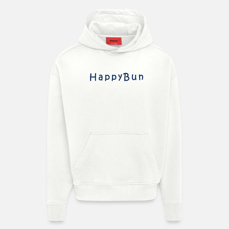 Ensemble de feuilles errantes - Sweat à capuche bio épais oversize fabriqué en UE - OFF WHITE