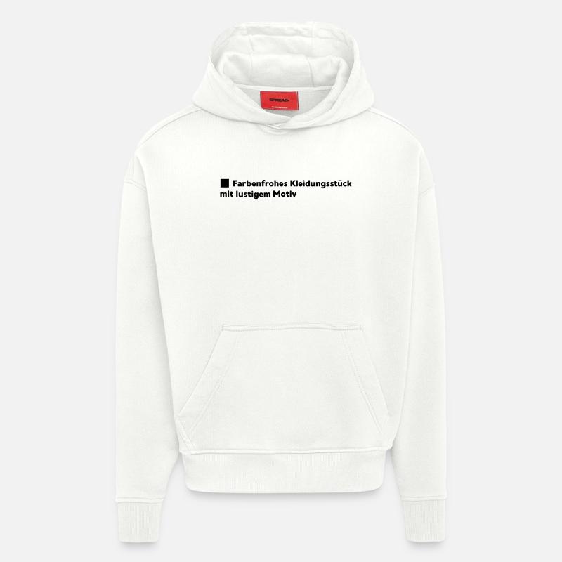 Farbenfrohe Kleidung - Hoodie- made by SPREAD  - OFF WHITE