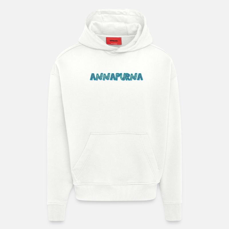 ANNAPURNA - Sweat à capuche bio épais oversize fabriqué en UE - OFF WHITE