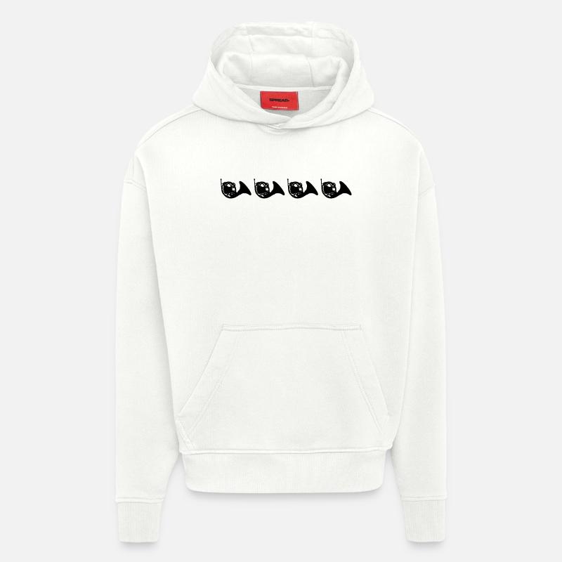 Clairon - Sweat à capuche bio épais oversize fabriqué en UE - OFF WHITE