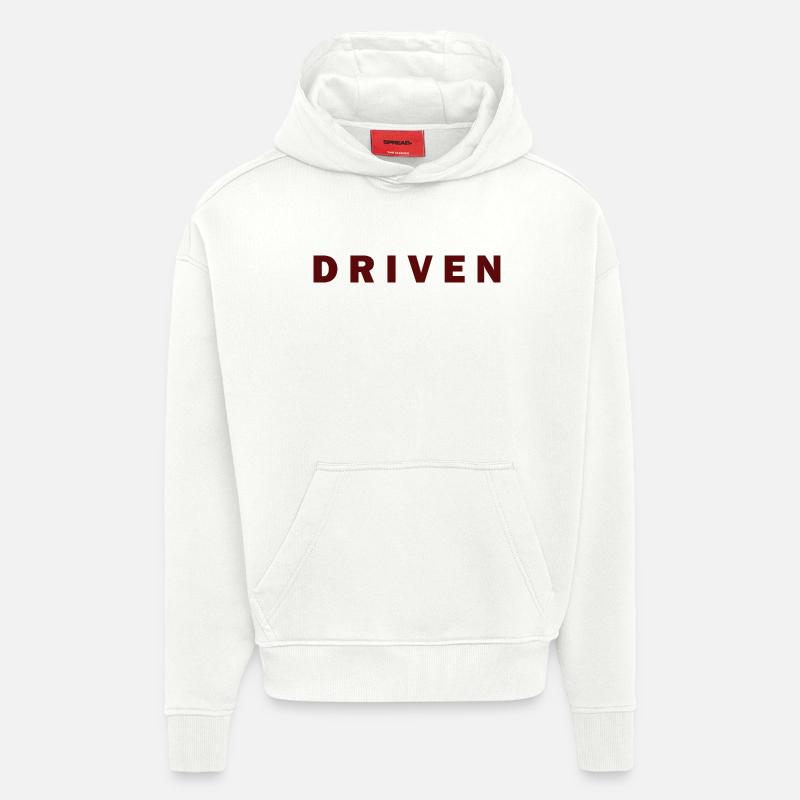 Excès de vitesse pour les propriétaires de voitures créatifs - Sweat à capuche bio épais oversize fabriqué en UE - OFF WHITE