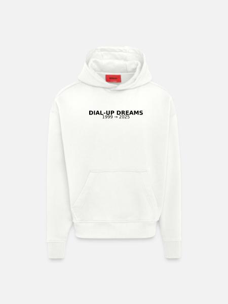 DIAL-UP DREAMS - Hoodie- made by SPREAD - OFF WHITE