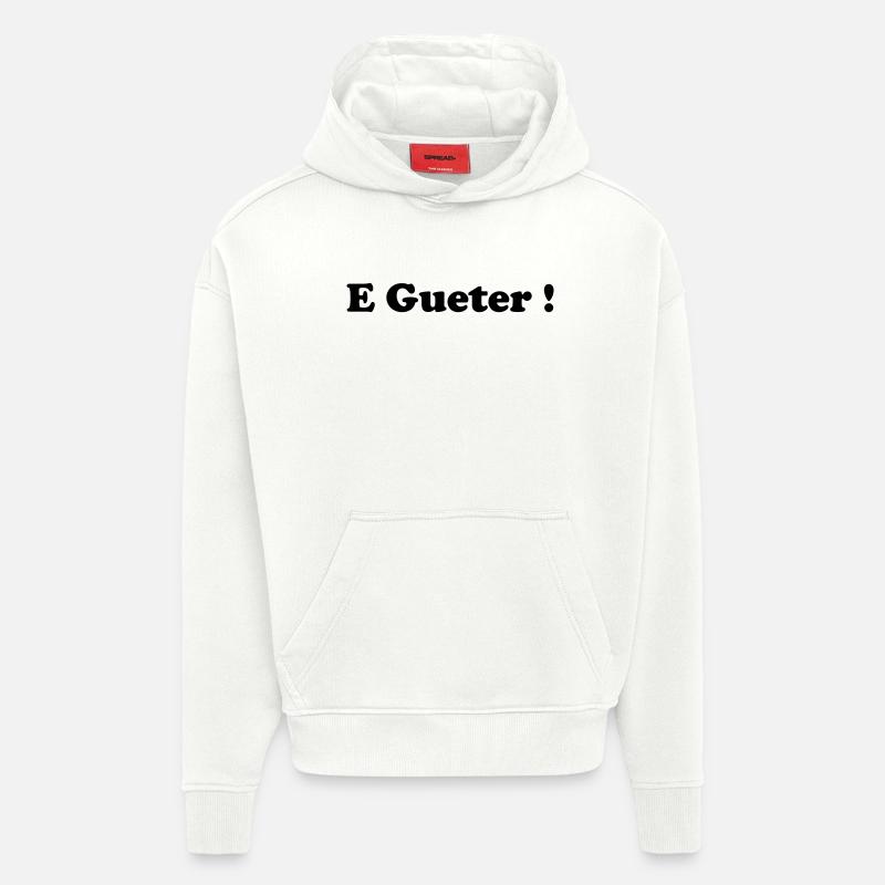E_gueter_logo - Hoodie- made by SPREAD  - OFF WHITE