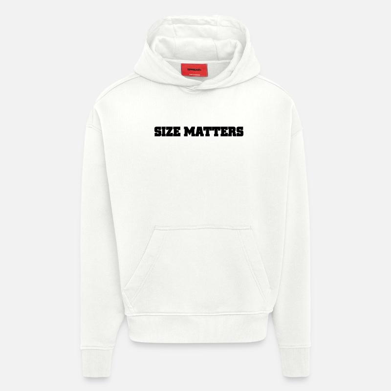 sujets de taille - Sweat à capuche bio épais oversize fabriqué en UE - OFF WHITE