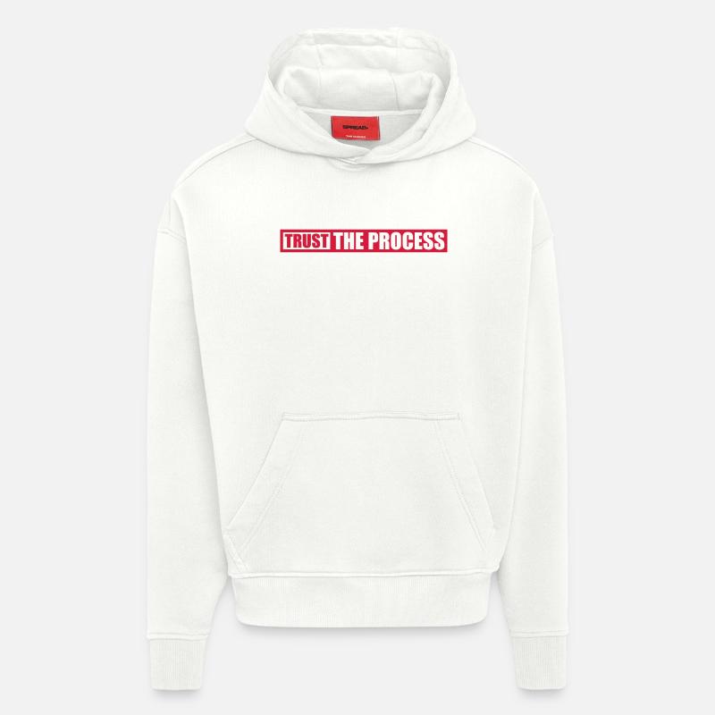 trust the process Zitat - Hoodie- made by SPREAD  - OFF WHITE