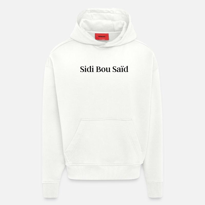 Sidi Bou Saïd - Sweat à capuche bio épais oversize fabriqué en UE - OFF WHITE