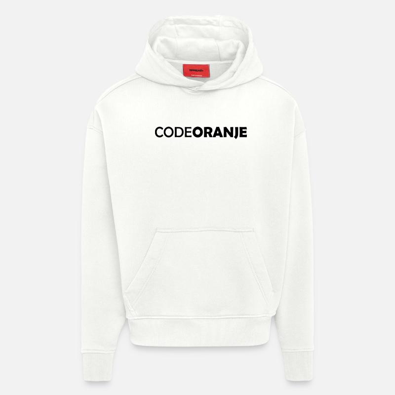 Code Oranje - Pays-Bas - Niederlande - Sweat à capuche bio épais oversize fabriqué en UE - OFF WHITE