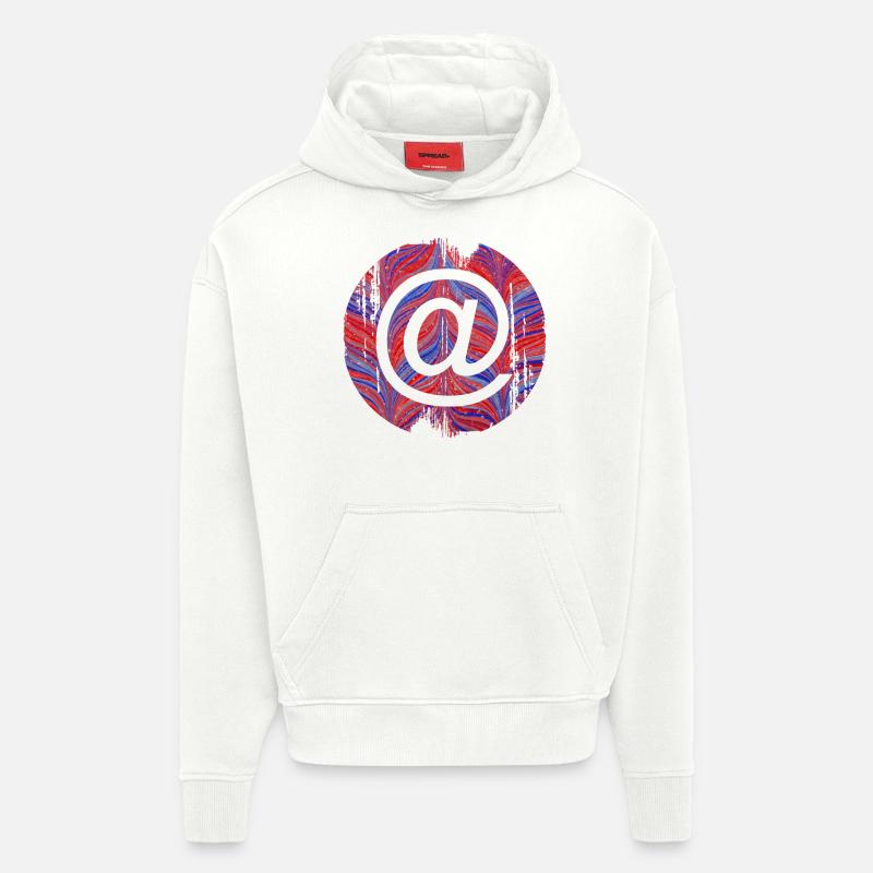 ET E 279 - Sweat à capuche bio épais oversize fabriqué en UE - OFF WHITE
