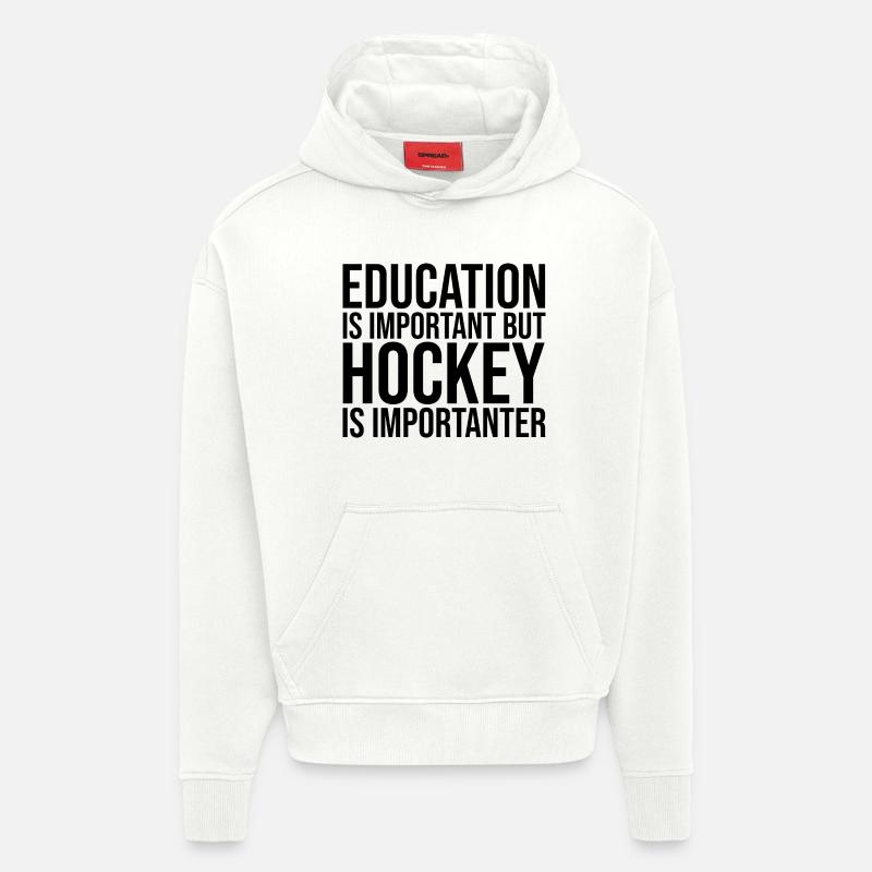 Hockey - Hoodie- made by SPREAD  - OFF WHITE