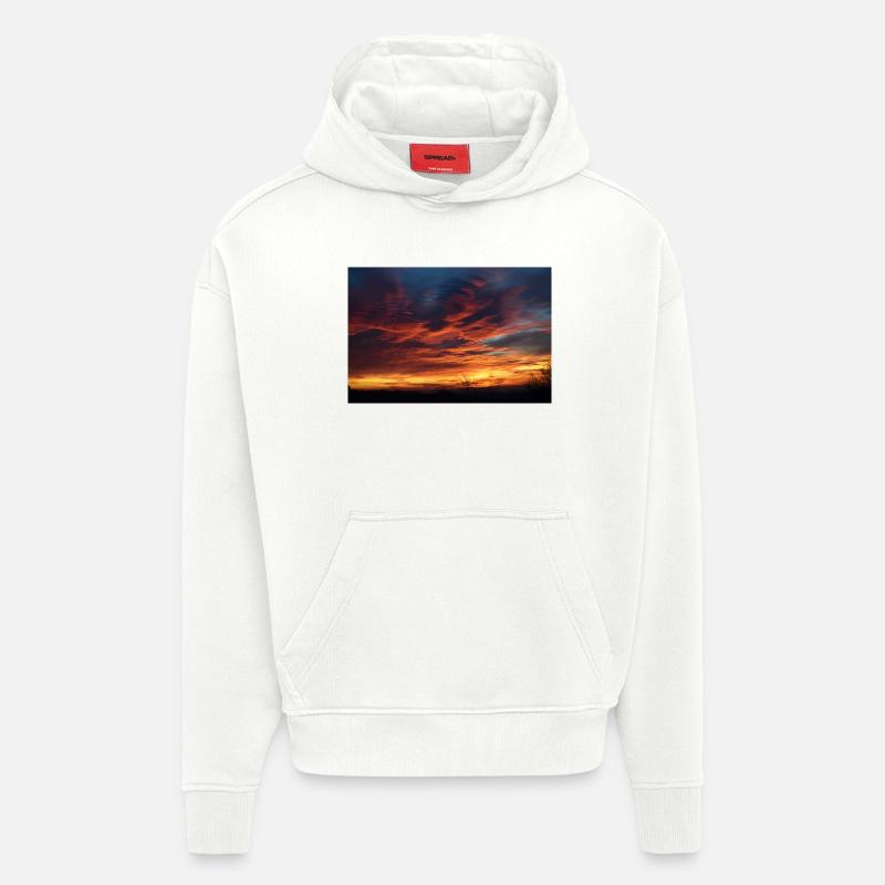 Sunset magic in the evening - Hoodie- made by SPREAD  - OFF WHITE