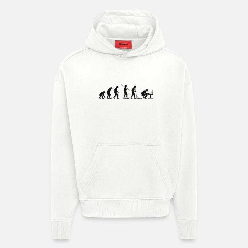 Programmer Computer Freak Evolution - Hoodie- made by SPREAD - OFF WHITE