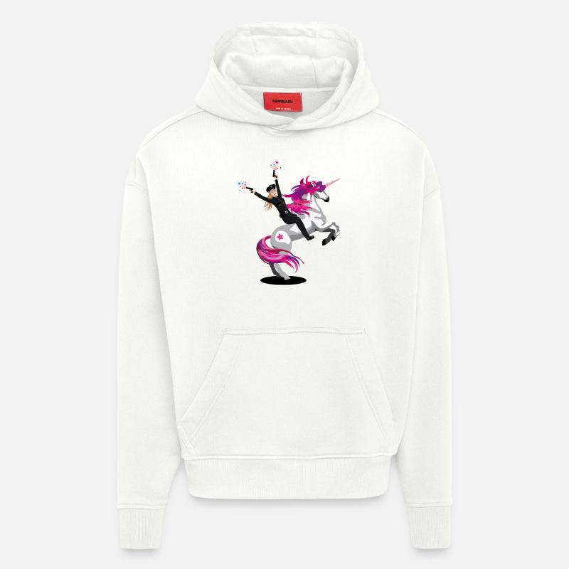 Polizei Einhorn - Hoodie- made by SPREAD  - OFF WHITE