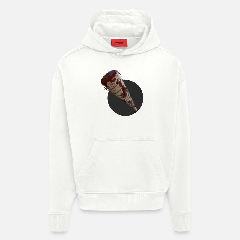 Baseballschläger mit Stacheldraht - Hoodie- made by SPREAD  - OFF WHITE