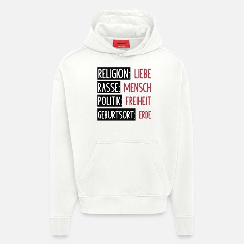 Statement - Keine Trennung oder Spaltung - Hoodie- made by SPREAD  - OFF WHITE