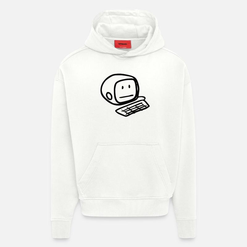 Computer Smiley (Black) - Hoodie- made by SPREAD  - OFF WHITE
