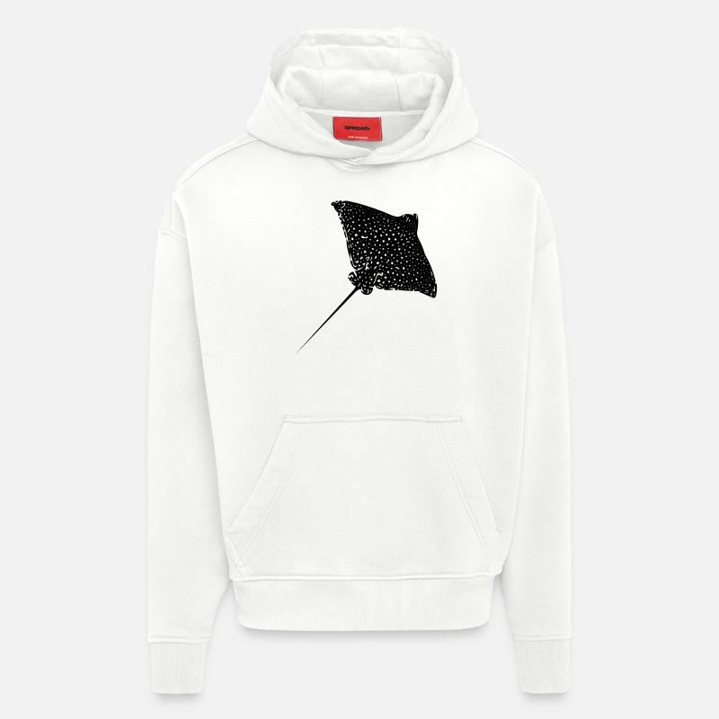 Eagle rays - Hoodie- made by SPREAD  - OFF WHITE