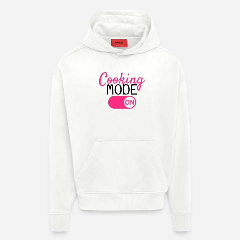 Cuisinier - Sweat à capuche bio épais oversize fabriqué en UE - OFF WHITE
