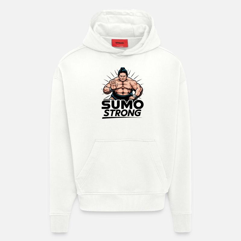Sumo stark - Hoodie- made by SPREAD  - OFF WHITE