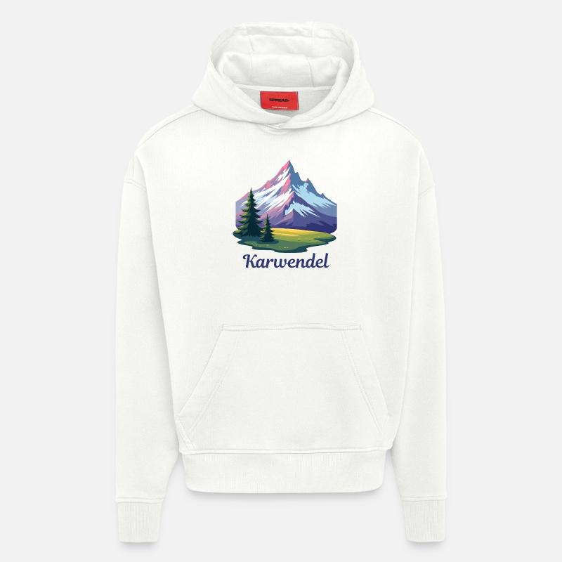 Karwendel - Sweat à capuche bio épais oversize fabriqué en UE - OFF WHITE