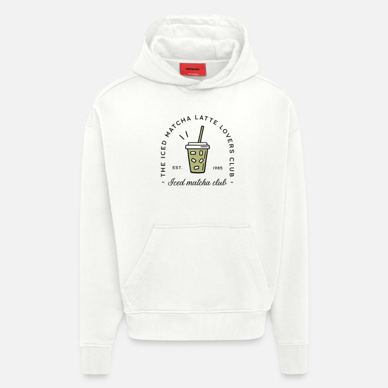 Iced matcha latte lovers - Hoodie- made by SPREAD  - OFF WHITE