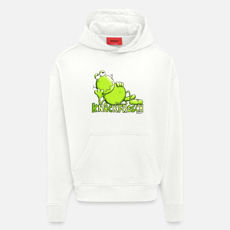 Knackfrosch - Hoodie- made by SPREAD  - OFF WHITE