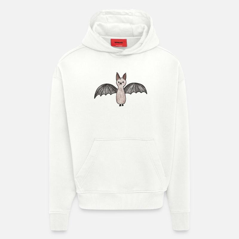 Fledermaus-Phantom Illustration - Hoodie- made by SPREAD  - OFF WHITE