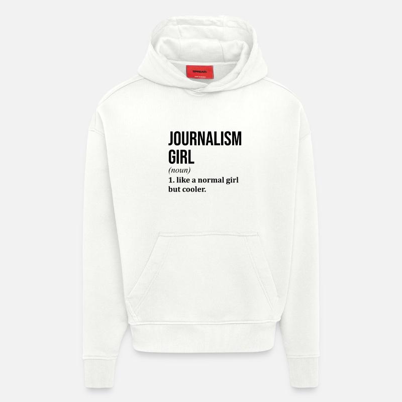 Journalismus Mädchen Lustiger Spruch - Hoodie- made by SPREAD  - OFF WHITE