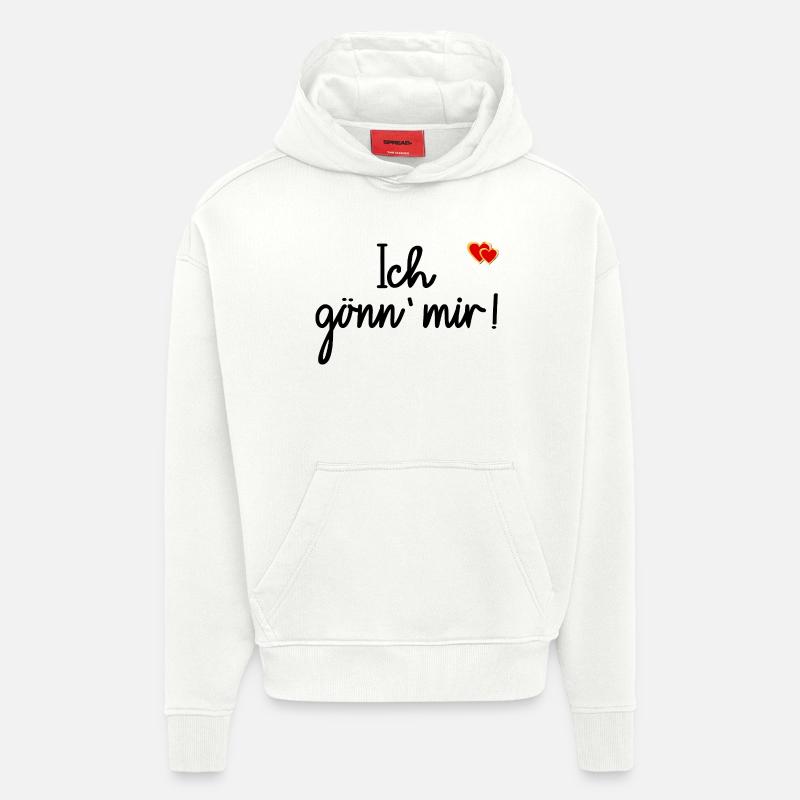 Planification de vie plaisir indulgence - Sweat à capuche bio épais oversize fabriqué en UE - OFF WHITE