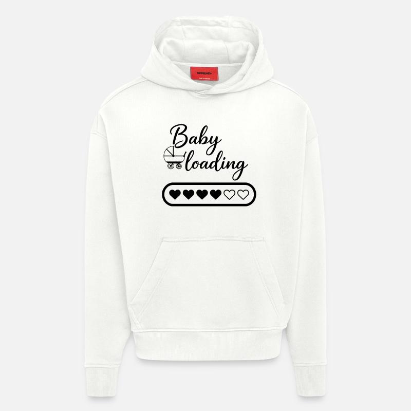 Chargement de bébé - Sweat à capuche bio épais oversize fabriqué en UE - OFF WHITE