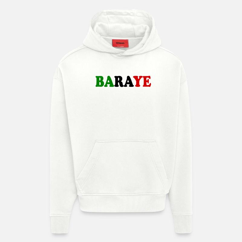 Baraye - Sweat à capuche bio épais oversize fabriqué en UE - OFF WHITE