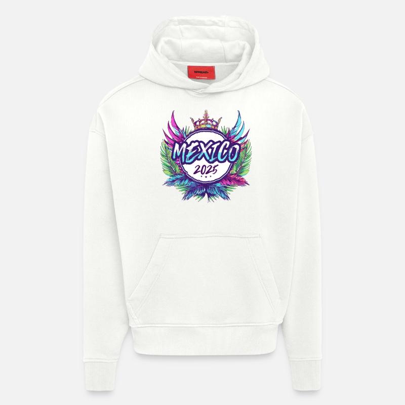 Mexiko 2025 Bunt - Hoodie- made by SPREAD  - OFF WHITE