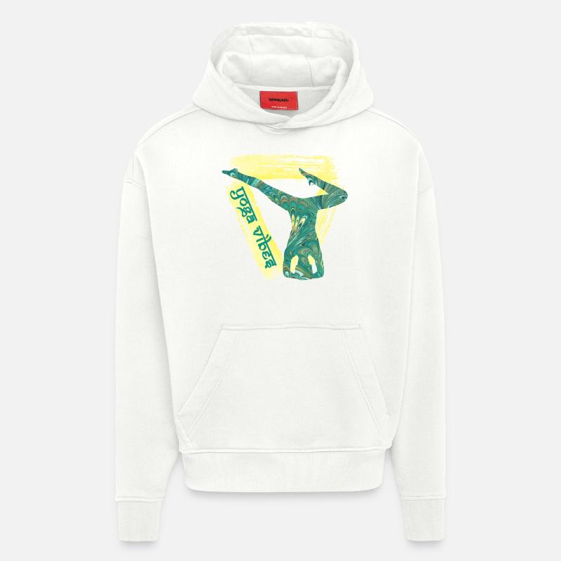 Yoga 28 e 71 - Hoodie- made by SPREAD  - OFF WHITE