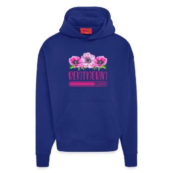 Rentnerin Loading Rente Ruhestand Rentner Blumen - Hoodie- made by SPREAD  - OFF WHITE - Vorne