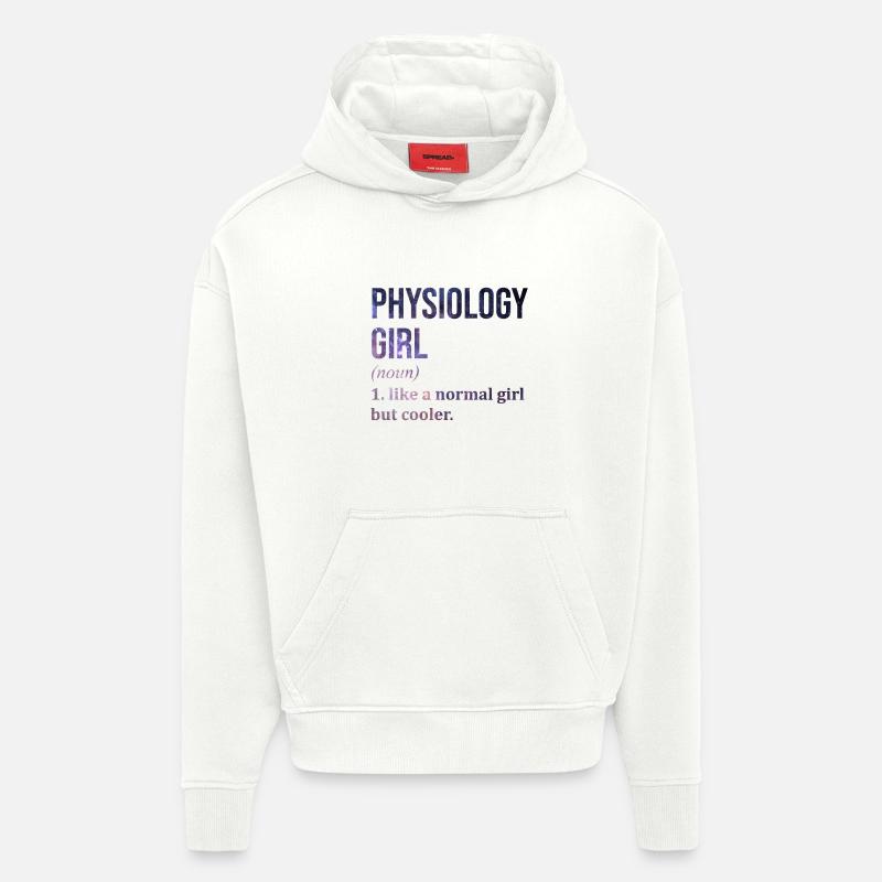 Physiologie - Sweat à capuche bio épais oversize fabriqué en UE - OFF WHITE
