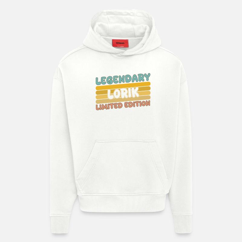 Lorik - Sweat à capuche bio épais oversize fabriqué en UE - OFF WHITE