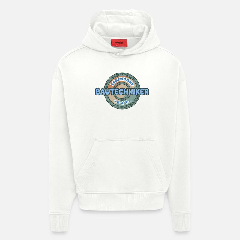 Gift Idea Construction Technician - Hoodie- made by SPREAD  - OFF WHITE