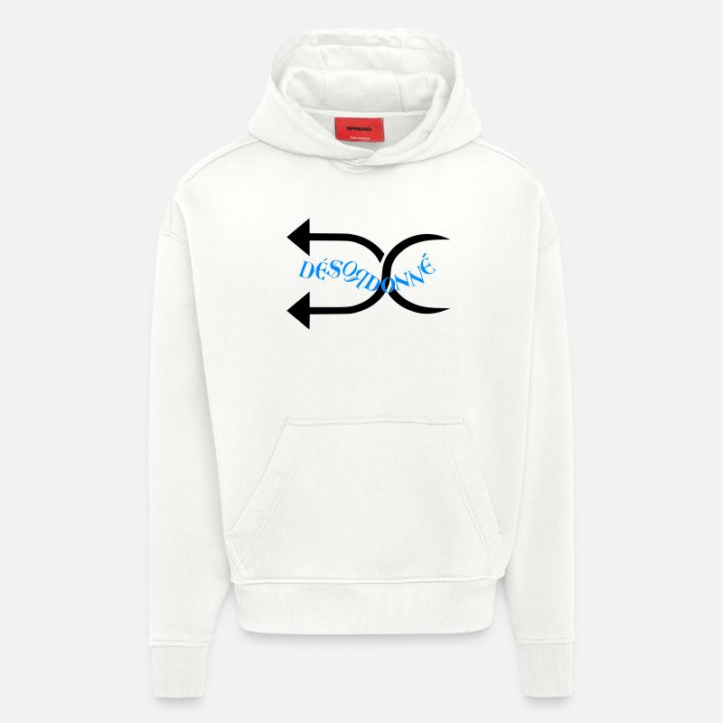 Désodonné  - Sweat à capuche bio épais oversize fabriqué en UE - OFF WHITE