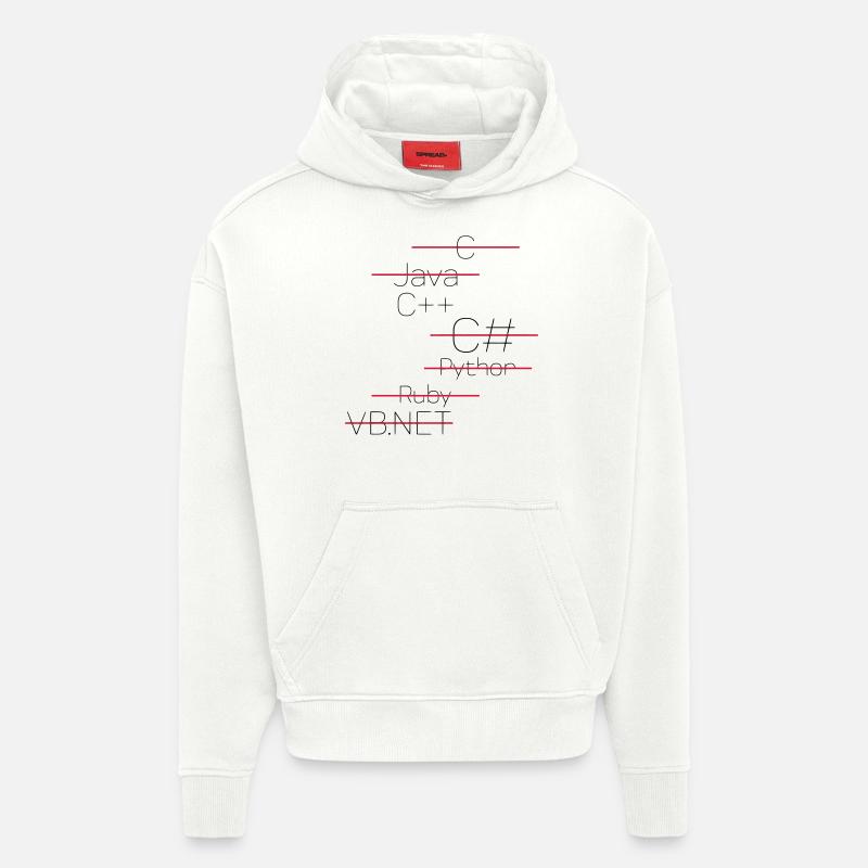 C++ - SIMPLE - Sweat à capuche bio épais oversize fabriqué en UE - OFF WHITE