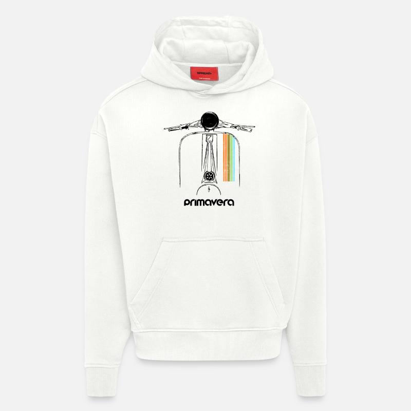 Motorroller Roller Primavera - Hoodie- made by SPREAD  - OFF WHITE
