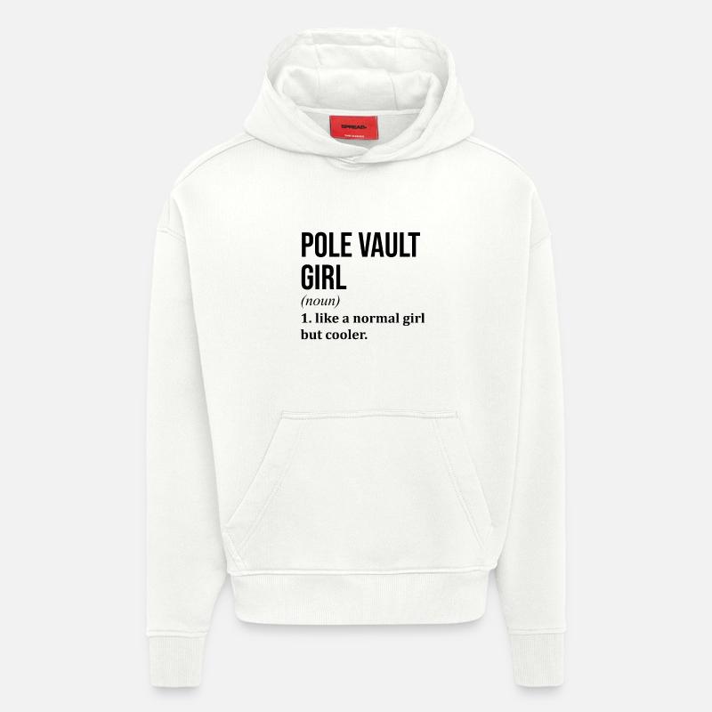 Stabhochsprungmädchen Lustiges Zitat - Hoodie- made by SPREAD  - OFF WHITE