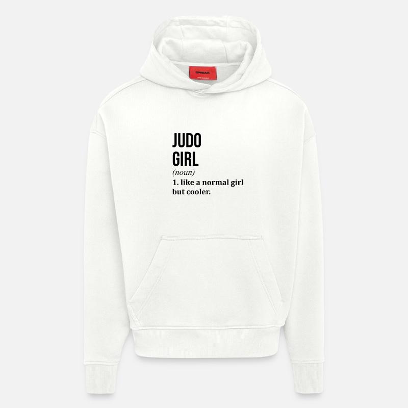 Judo Judo - Sweat à capuche bio épais oversize fabriqué en UE - OFF WHITE