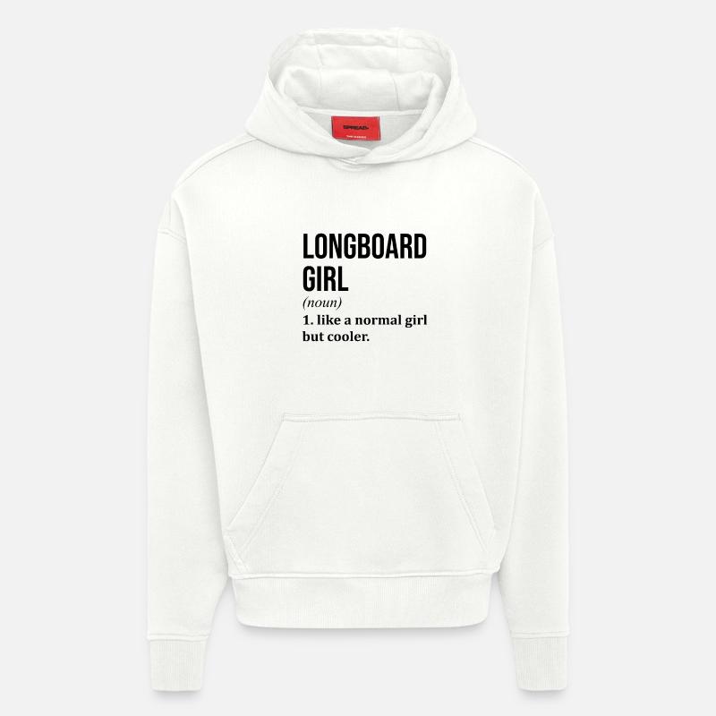 Longboard - Sweat à capuche bio épais oversize fabriqué en UE - OFF WHITE