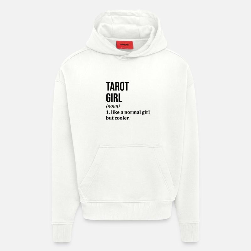 Tarot - Sweat à capuche bio épais oversize fabriqué en UE - OFF WHITE