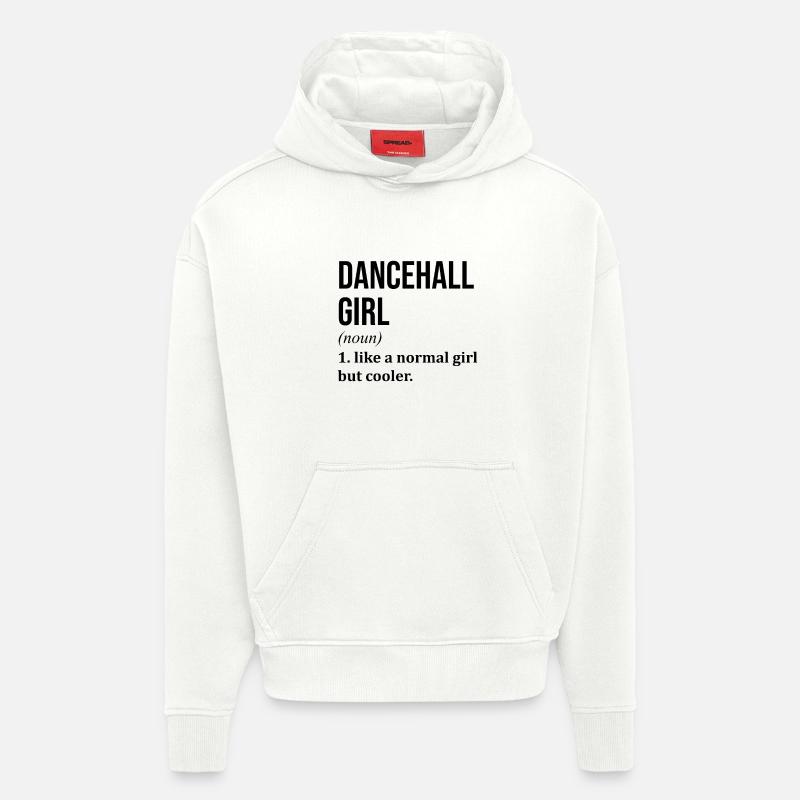 Salle de danse - Sweat à capuche bio épais oversize fabriqué en UE - OFF WHITE