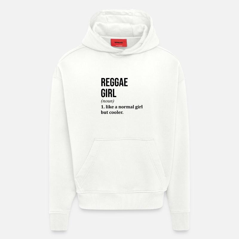 reggae - Sweat à capuche bio épais oversize fabriqué en UE - OFF WHITE
